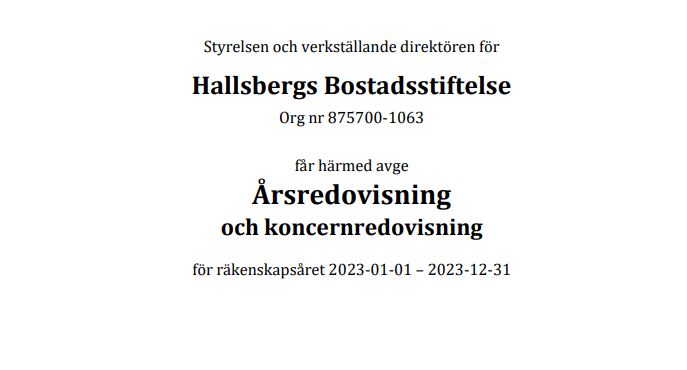 Årsredovisning